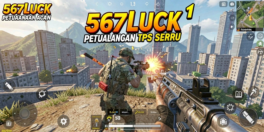Screenshot gameplay 567LUCK menampilkan aksi tempur yang intens dan seru.