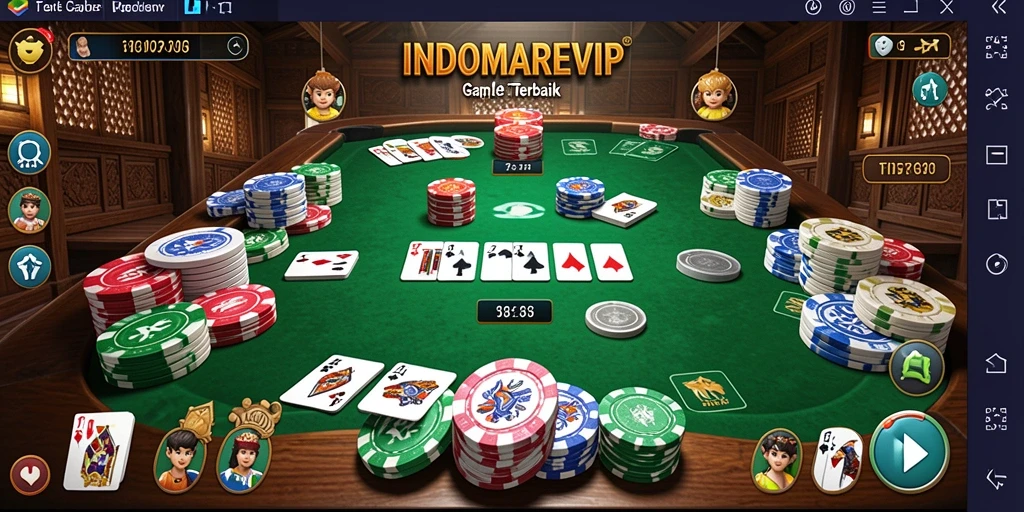 Tampilan gameplay Gaple yang seru dan interaktif di INDOMAREVIP.