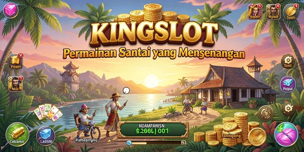 Gameplay KINGSLOT yang mengasyikkan dan penuh warna.