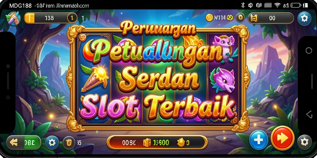Tampilan gameplay MDG188 yang menarik dan penuh warna.