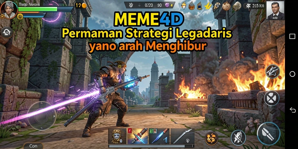 Tampilan menarik dari gameplay <strong>MEME4D</strong> yang penuh strategi.