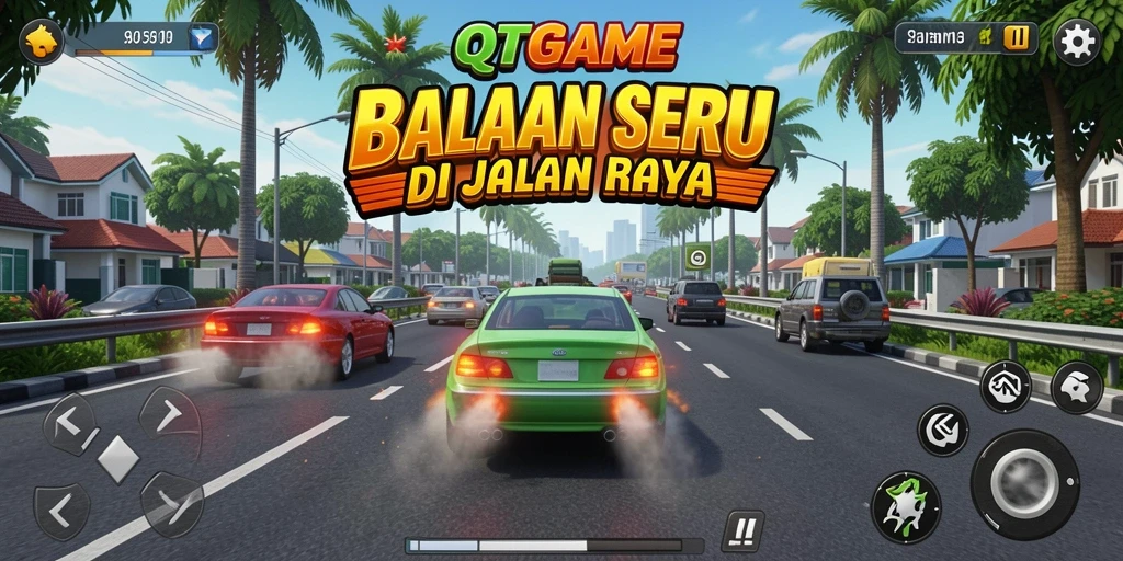 Gameplay Racing seru dengan grafis memukau dan jalur balapan beragam.