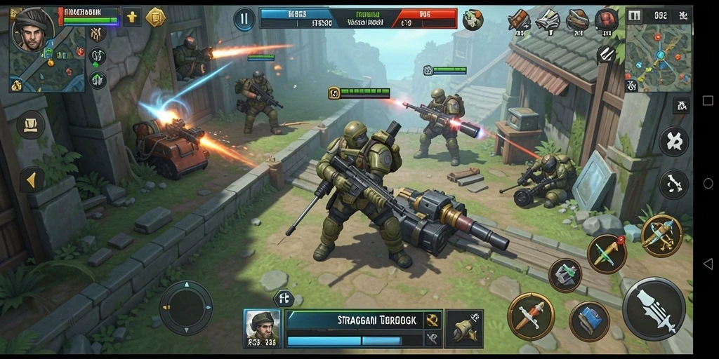 Tangkapan layar gameplay strategi yang mendebarkan di RR33.