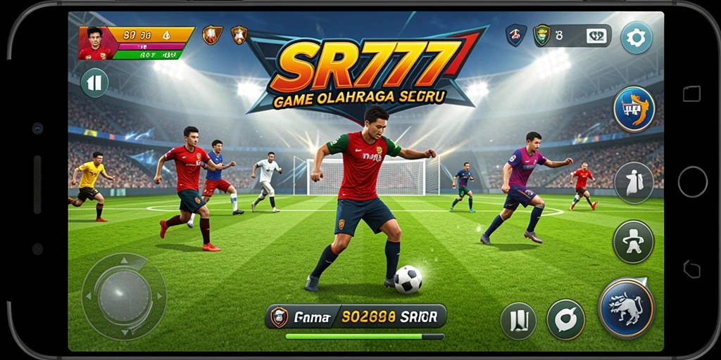 Screenshot menunjukkan aksi seru dalam permainan olahraga SR777.