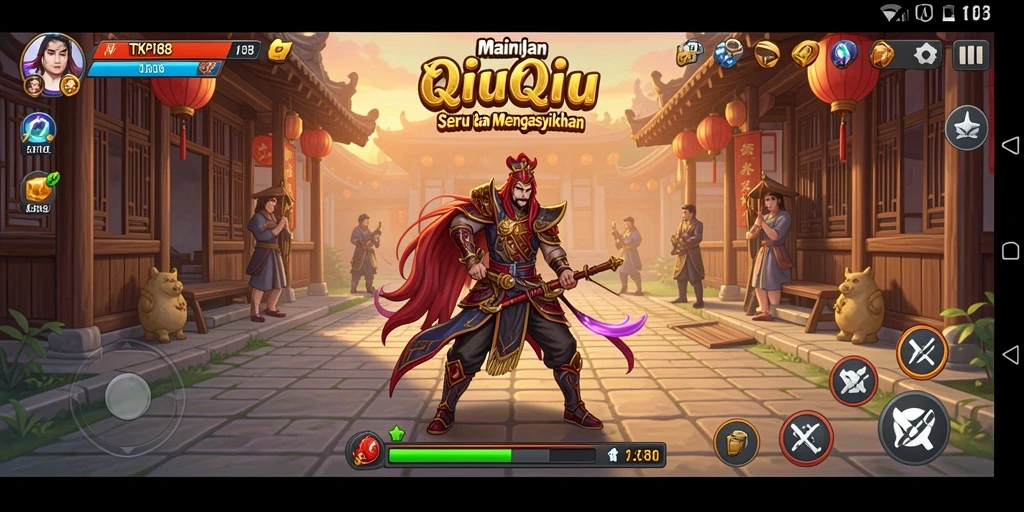 Tampilan gameplay QiuQiu yang menegangkan di TKP188.